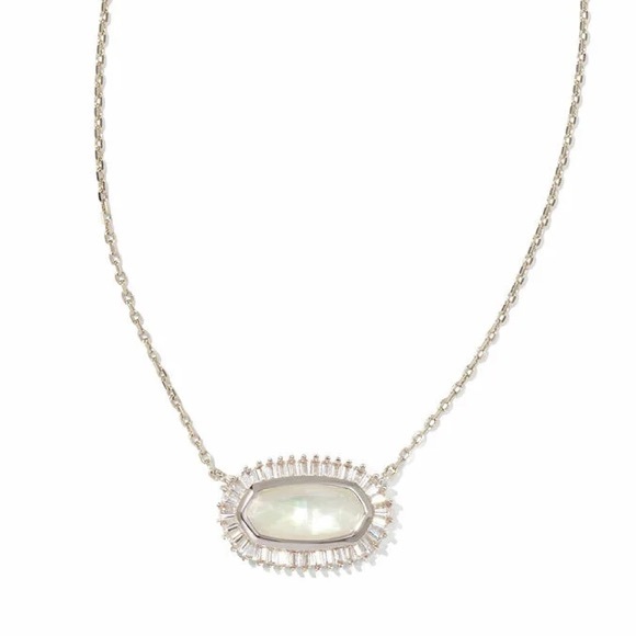 Kendra Scott Jewelry - Kendra Scott Baguette Elisa Pendant in silver. NWOT